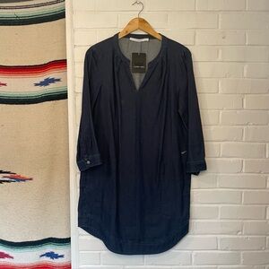 Lauren Vidal Denim Tunic Dress Women’s Size Small NWT Designer Luxury